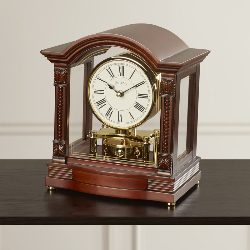 Astoria Grand Traditional Brass Mantel Clock & Reviews Wayfair